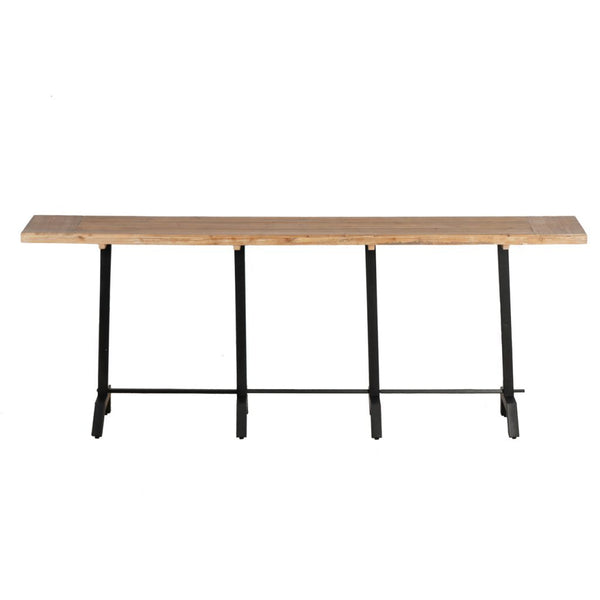A&B Home Industrial Look Console Table