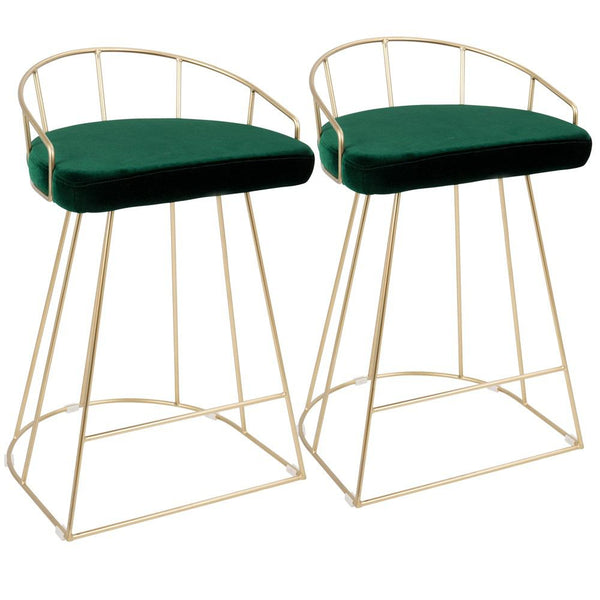 LumiSource Canary Counter Stool - Set of 2-2