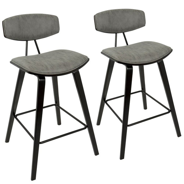 LumiSource Damato Counter Stool - Set of 2-2