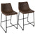 LumiSource Duke Counter Stool - Set of 2 | Modishstore | Bar Stools