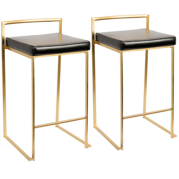 LumiSource Fuji Stacker Counter Stool Set of 2-5