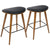 LumiSource Saddle Counter Stool - Set of 2 | Modishstore | Bar Stools