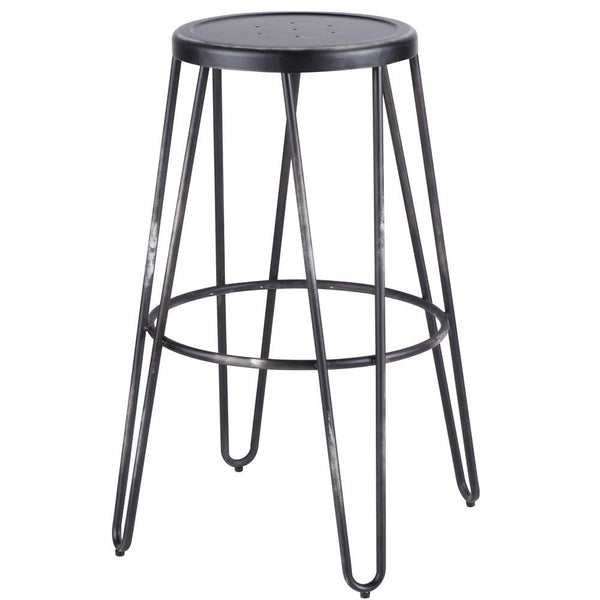 LumiSource Avery Metal Barstool - Set of 2 | Modishstore | Bar Stools