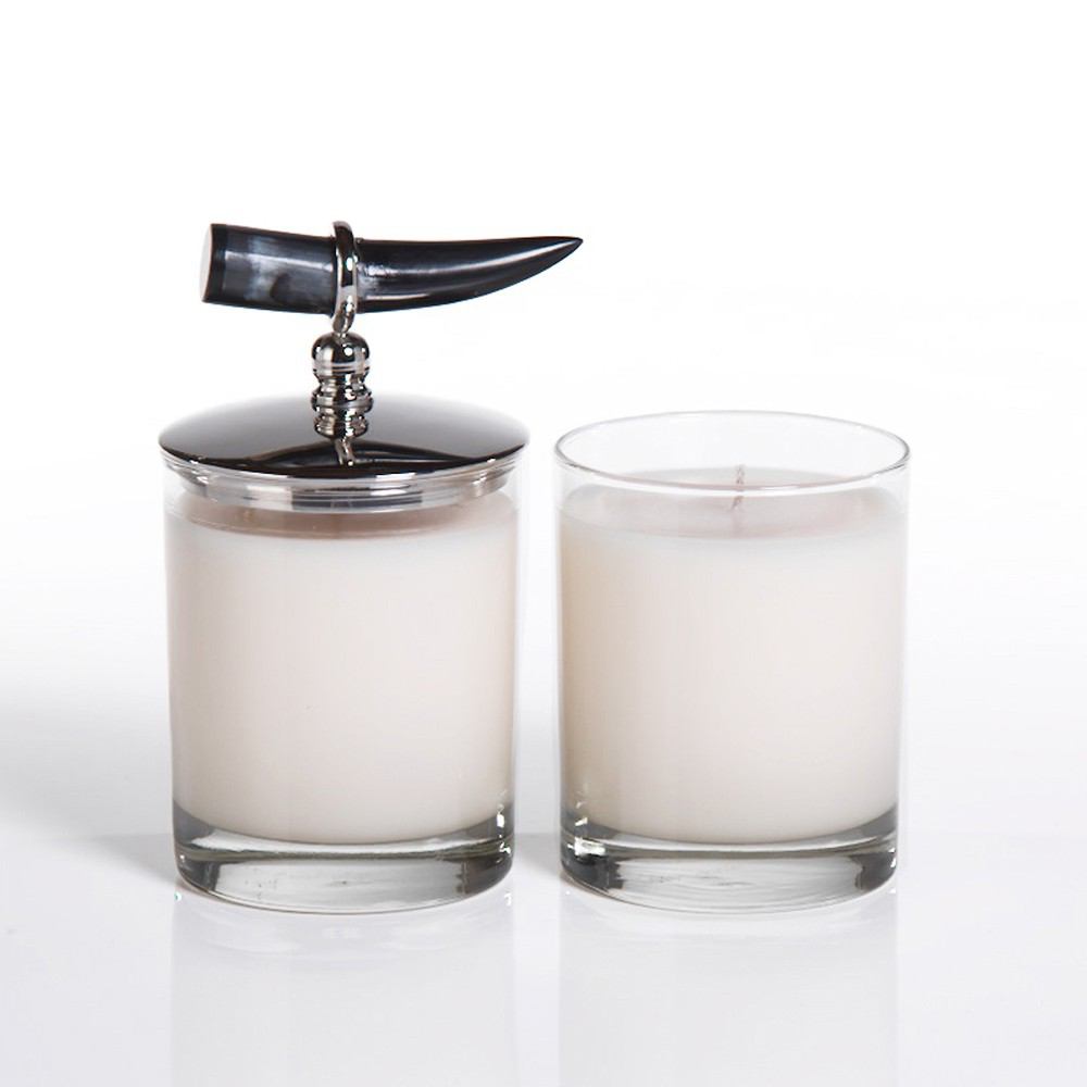 Zodax Casablanca Horn Scented Candle Jars - Set of 2 | Candles | Modishstore-2