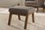 baxton studio aberdeen mid century modern walnut wood finishing and gravel fabric upholstered ottoman | Modish Furniture Store-8