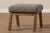 baxton studio aberdeen mid century modern walnut wood finishing and gravel fabric upholstered ottoman | Modish Furniture Store-12