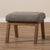 baxton studio aberdeen mid century modern walnut wood finishing and gravel fabric upholstered ottoman | Modish Furniture Store-11