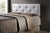 baxton studio dalini modern and contemporary king black faux leather headboard with faux crystal buttons | Modish Furniture Store-4