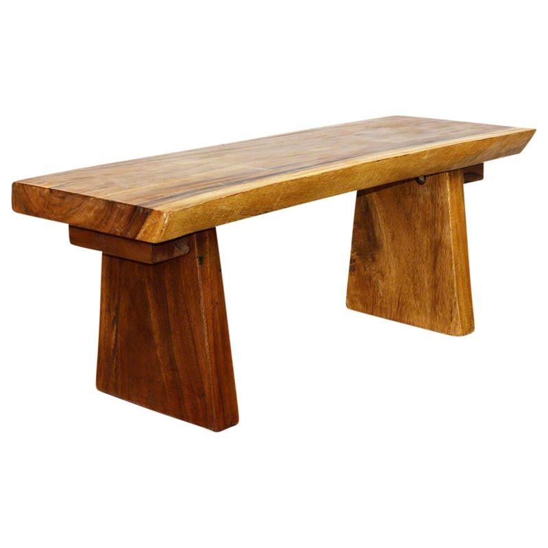 Haussmann Natural Edge Bench 48" H KD | Outdoor Stools & Benches | Modishstore-6