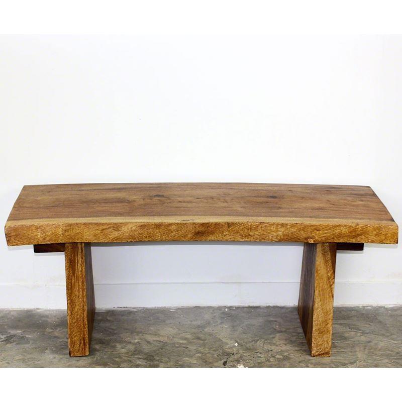 Haussmann Natural Edge Bench 48" H KD | Outdoor Stools & Benches | Modishstore-7
