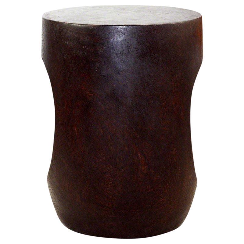 Haussmann Big Eye 15" Dia - Dark Walnut | Stools & Benches | Modishstore-2