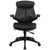 Flash Furniture Mid-Back Black Leather Executive Swivel Office Chair With Back Angle Adjustment And Flip-Up Arms | Office Chairs | Modishstore-2