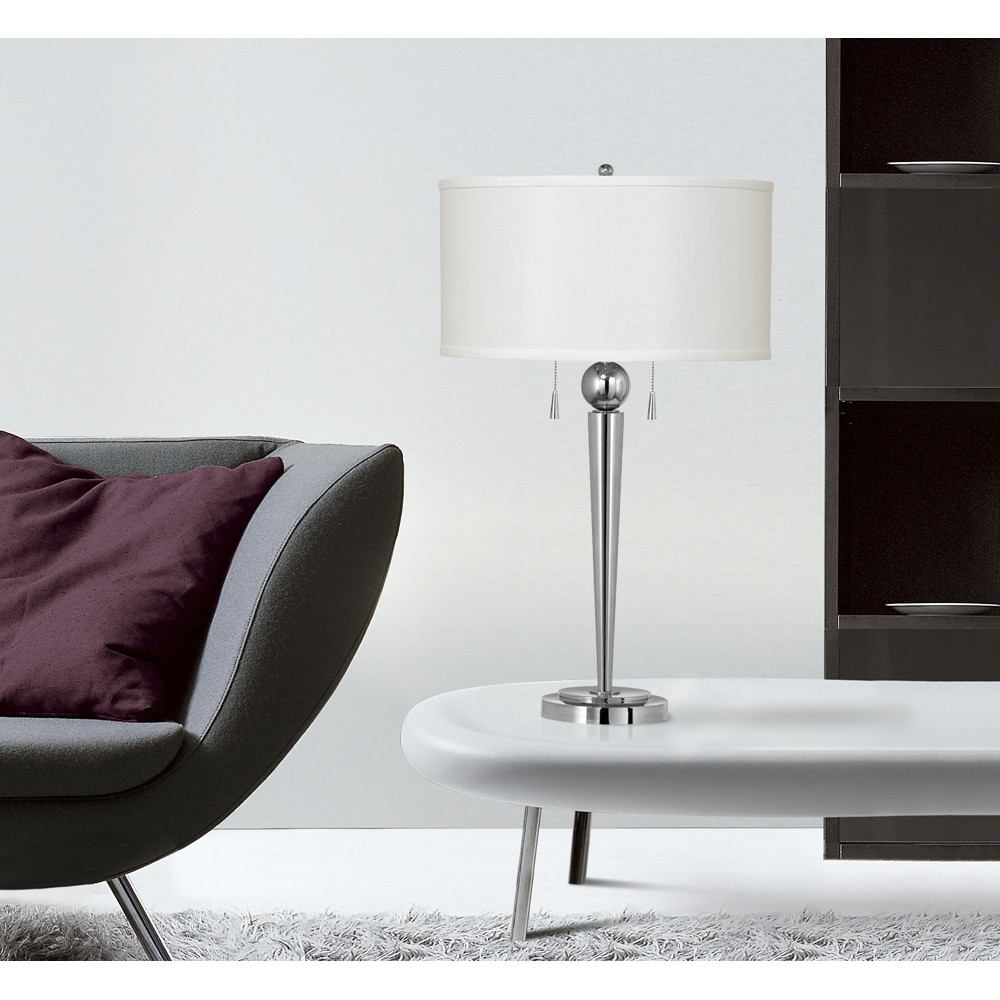 Cal Lighting BO-2007TB 60W X 2 Messina Metal Table Lamp | Modishstore | Table Lamps