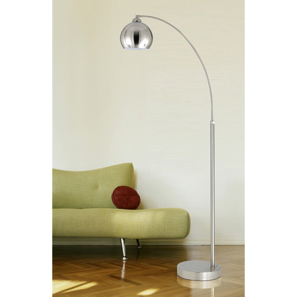 Cal Lighting BO-2030-1L-BS 100W Arc Floor Lamp | Modishstore | Floor Lamps
