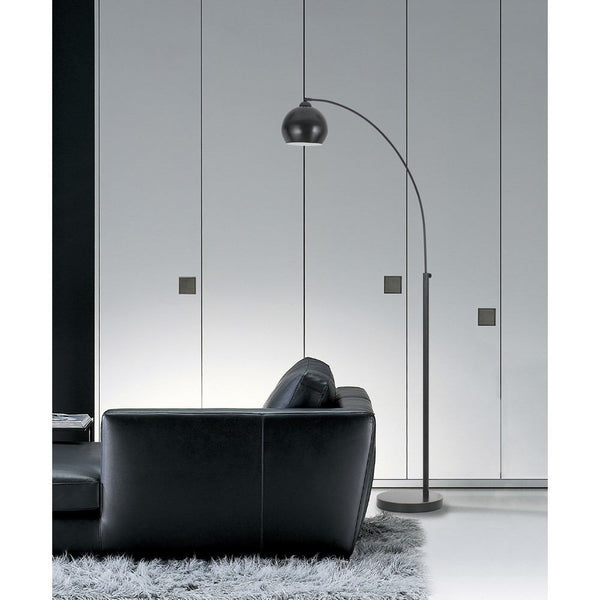 Cal Lighting BO-2030-1L-DB 100W Metal Arc Floor Lamp | Modishstore | Floor Lamps