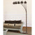Cal Lighting BO-2030-5L-RU 60Wx5 Metal Arc Floor Lamp | Modishstore | Floor Lamps
