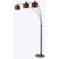 Cal Lighting BO-2036-3L 60W X 3 Mica Arc Lamp With Heavy Base-2