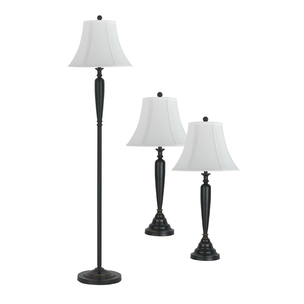 Cal Lighting BO-2049/3 3Pcs Package 2 Table Lamp & 1 Floor Lamp | Modishstore | Floor Lamps