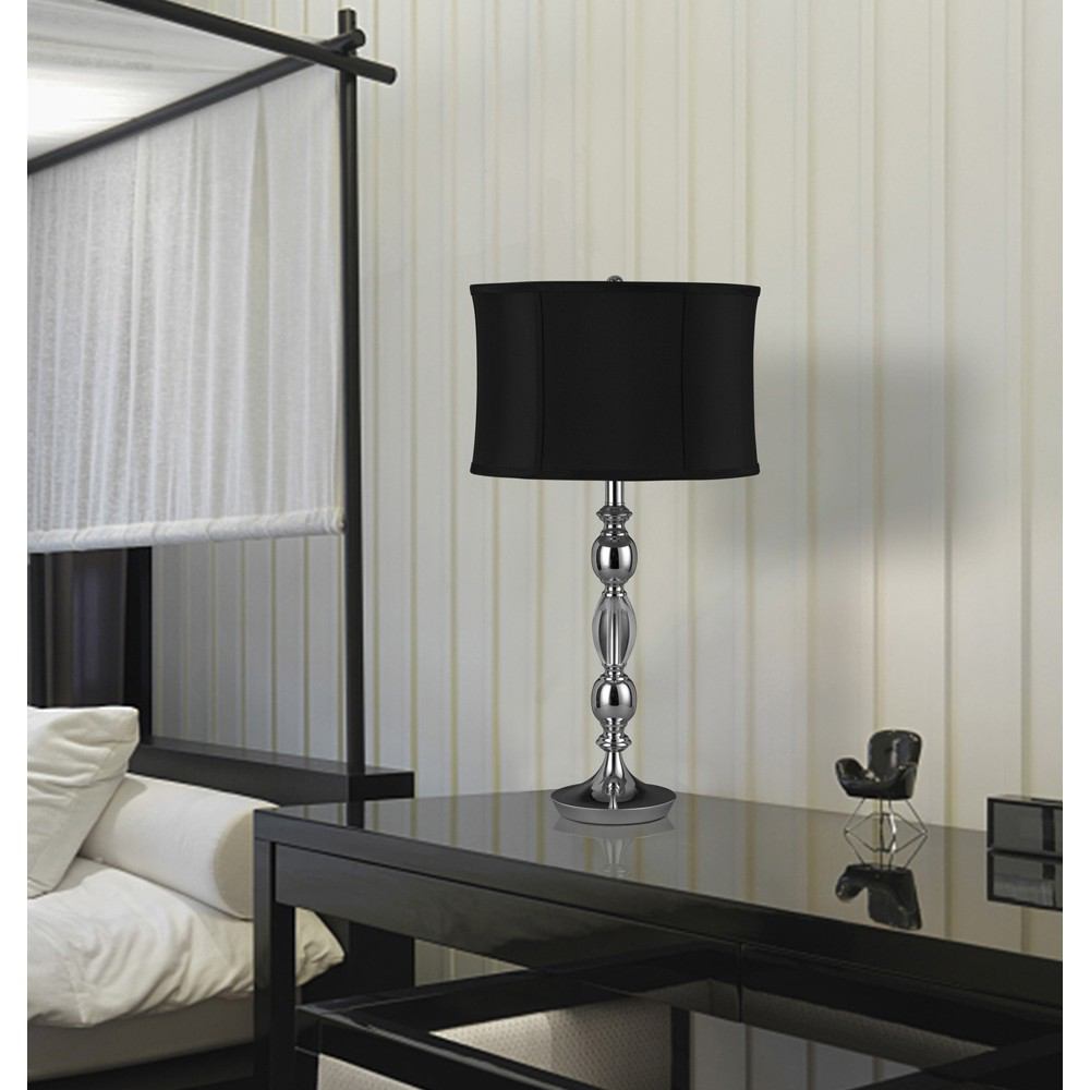 Cal Lighting BO-2079TB 150W 3Way Canora Crystal/Metal Table Lamp | Modishstore | Table Lamps