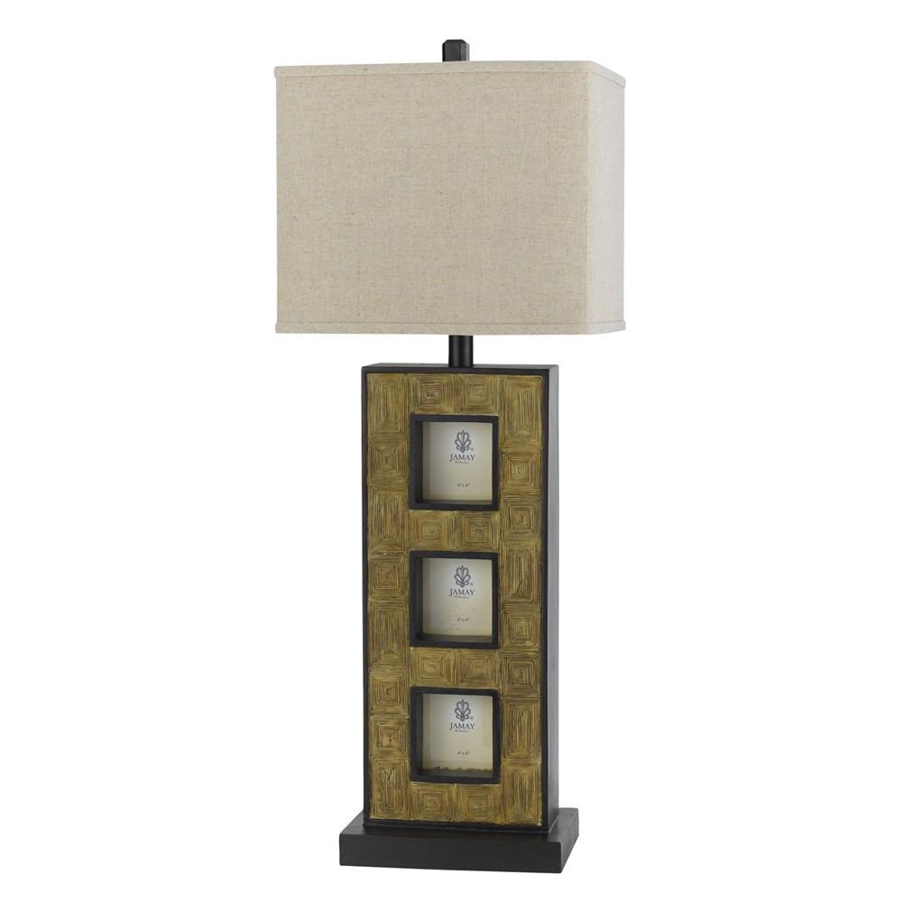 Cal Lighting BO-2089BF 100W Resin Buffet Lamp With Pictures | Modishstore | Table Lamps