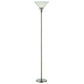 Cal Lighting BO-213-BS 150W 3Way Torchiere With Glass Shade-2