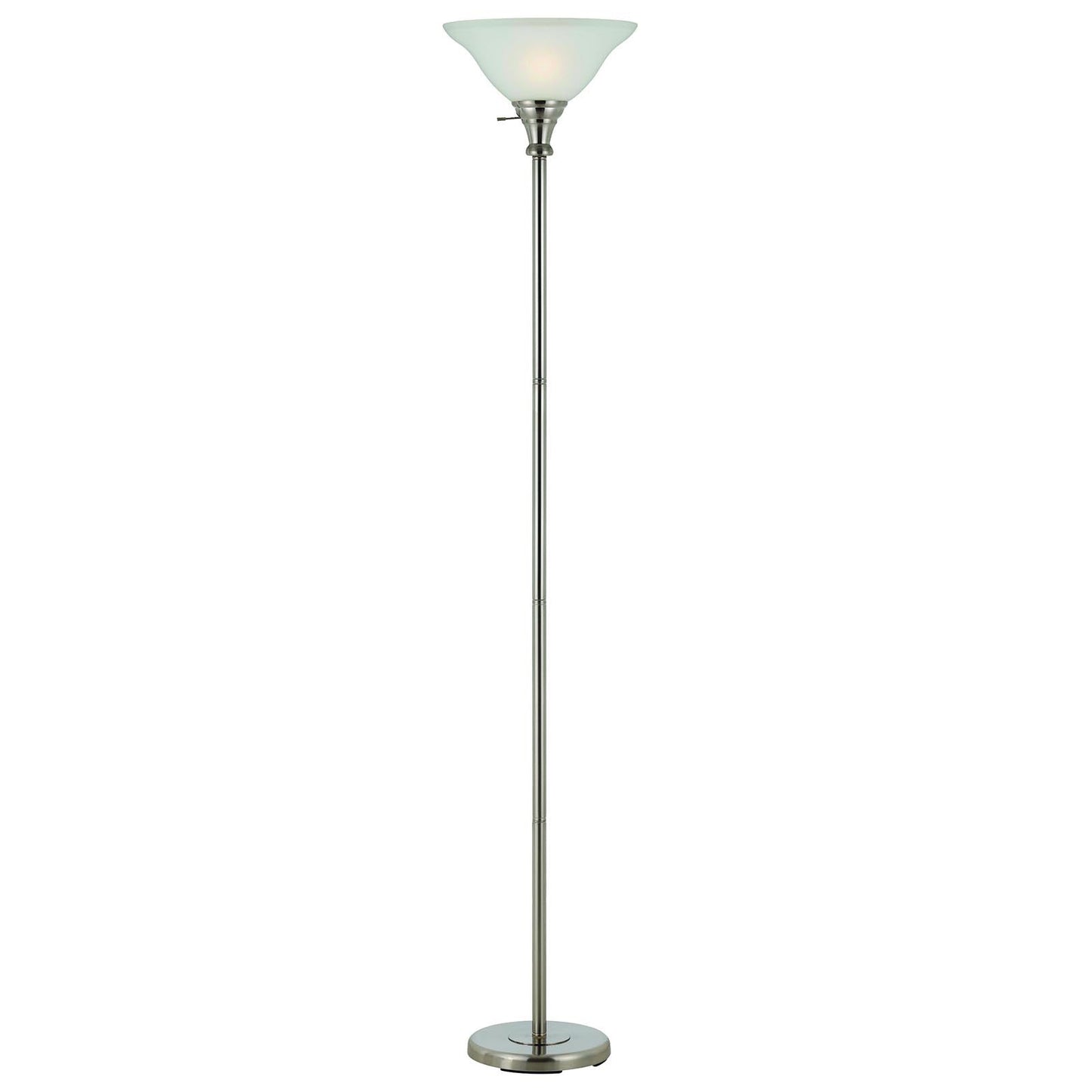 Cal Lighting BO-213-BS 150W 3Way Torchiere With Glass Shade-2