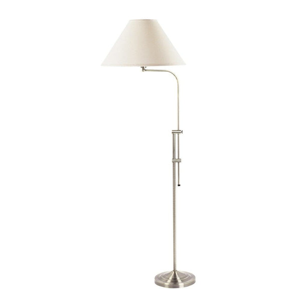 Cal Lighting BO-216-BS 150W 3 Way Floor Lamp With Adjustable Pole | Modishstore | Floor Lamps
