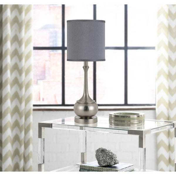 Cal Lighting BO-2256TB-BS 100W Tapron Metal Accent Lamp | Modishstore | Table Lamps