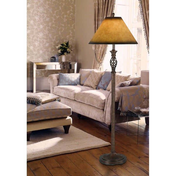 Cal Lighting BO-231FL 150W 3Way Twisted Cage Floor Lamp | Modishstore | Floor Lamps