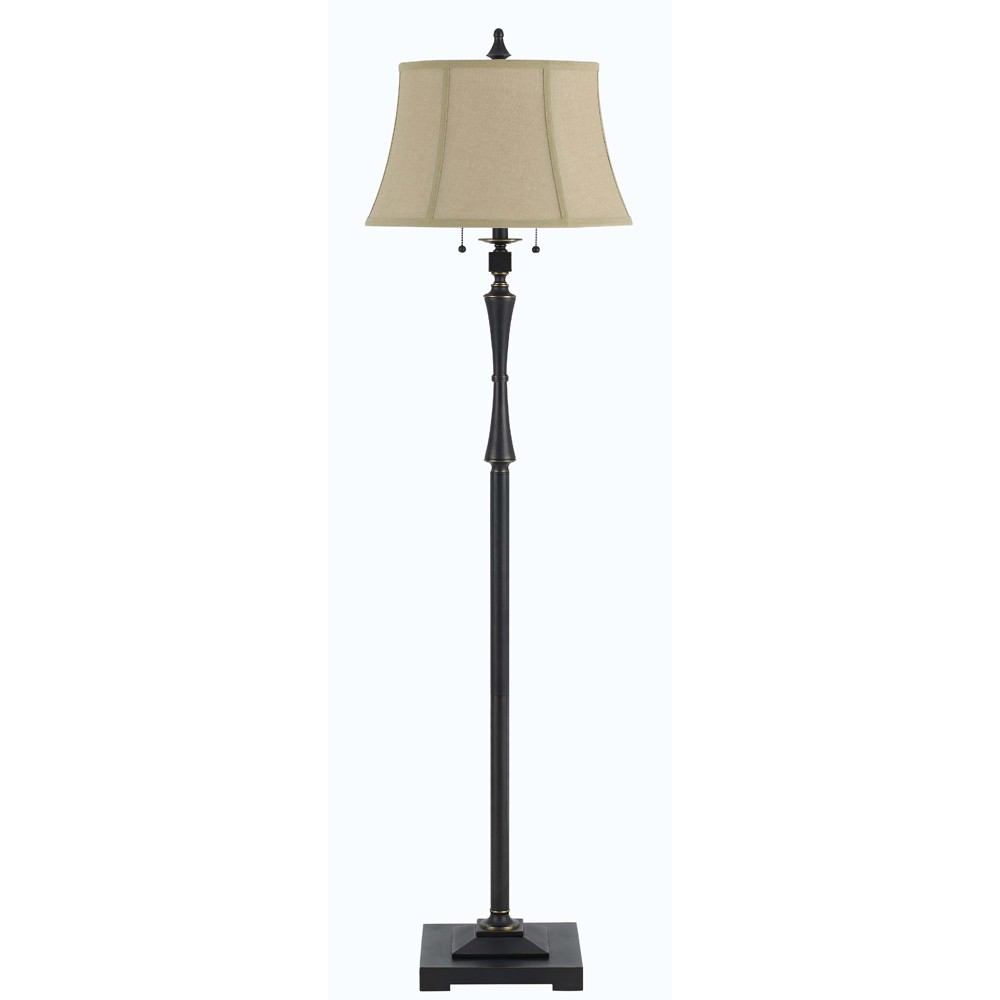 Cal Lighting BO-2443FL 60W X 2 Madison Club Floor Lamp | Modishstore | Floor Lamps