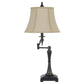 Cal Lighting BO-2443SWTB 150W 3 Way Madison Swing Arm Table Lamp-2