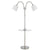 Cal Lighting BO-2444GT-BS 3 Way Gail Metal Double Gooseneck Floor Lamp-2