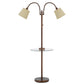 Cal Lighting BO-2444GT-RU 3 Way Gail Metal Double Gooseneck Floor Lamp-2