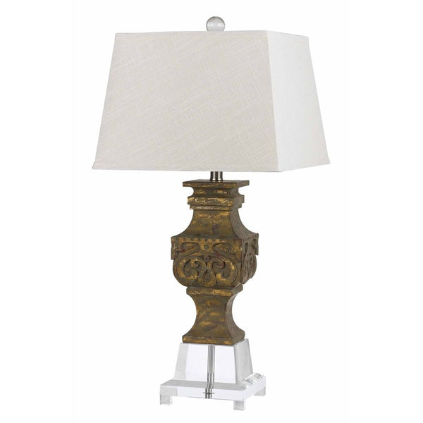 Cal Lighting BO-2470TB 150W Pierson Resin/Crystal Lamp | Modishstore | Table Lamps