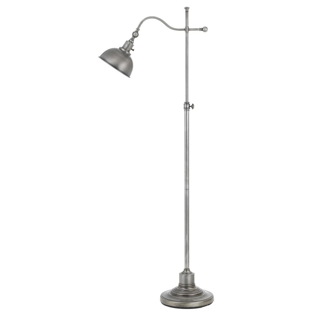 Cal Lighting BO-2588FL-AS 60W Portico Metal Adjustable Floor Lamp | Modishstore | Floor Lamps