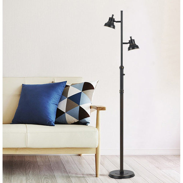 Cal Lighting BO-2616FL 7W X 2 Led Metal Floor Lamp | Modishstore | Floor Lamps