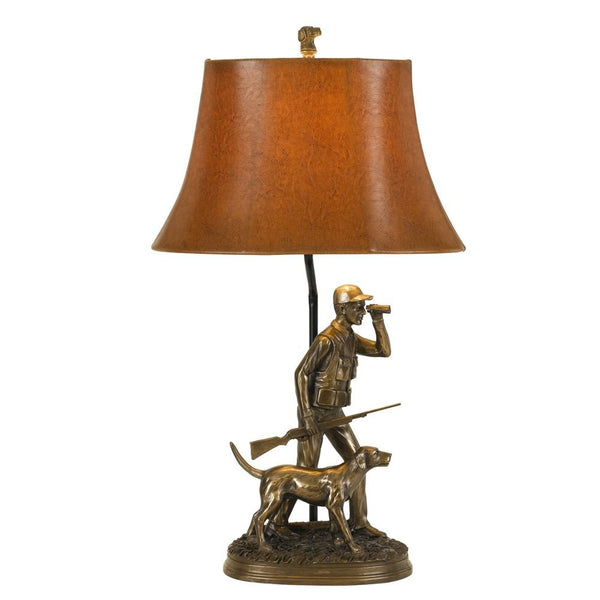 Cal Lighting BO-2665TB 150W Hunter Resin Table Lamp | Modishstore | Table Lamps