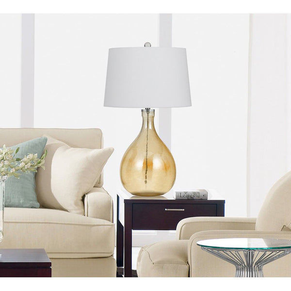 Cal Lighting BO-2686TB 150W Perryton Glass Table Lamp | Modishstore | Table Lamps