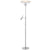 Cal Lighting BO-2697TR Led Metal/Glass Torchiere With Led Reading Lamp-2