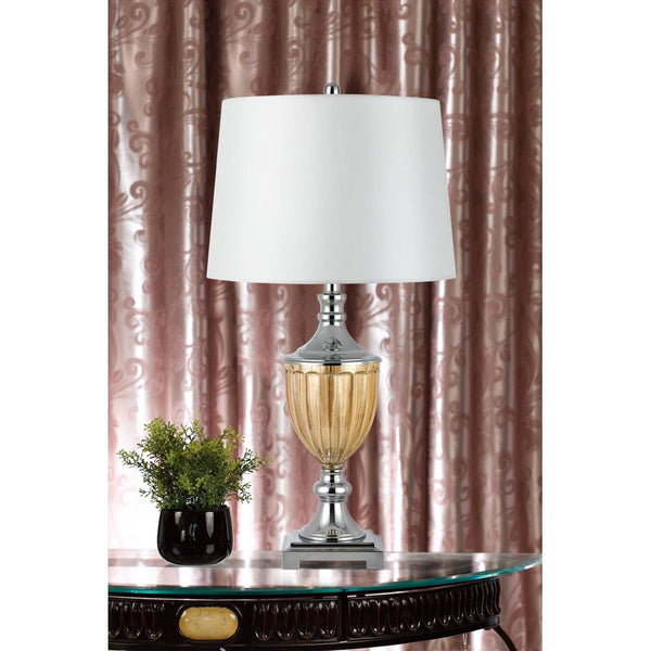 Cal Lighting BO-2707TB-2 150W 3 Way Derby Metal/Glass Table Lamp | Modishstore | Table Lamps