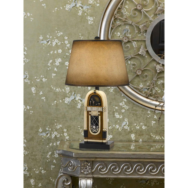 Cal Lighting BO-2727TB 3 Way Jukebox Resin Table Lamp | Modishstore | Table Lamps