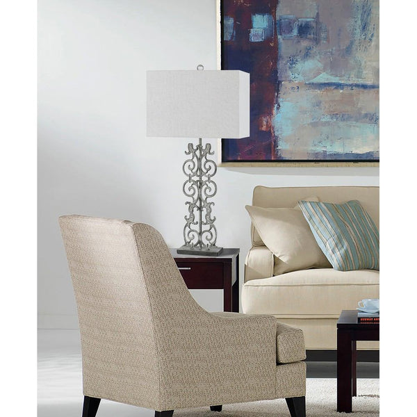 Cal Lighting BO-2747TB 3 Way Vitoria Cast Iron Table Lamp | Modishstore | Table Lamps