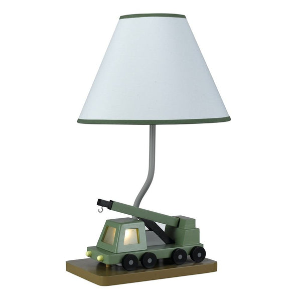 Cal Lighting BO-5685 60W Boom Crane Truck Lamp With Night Light | Modishstore | Table Lamps