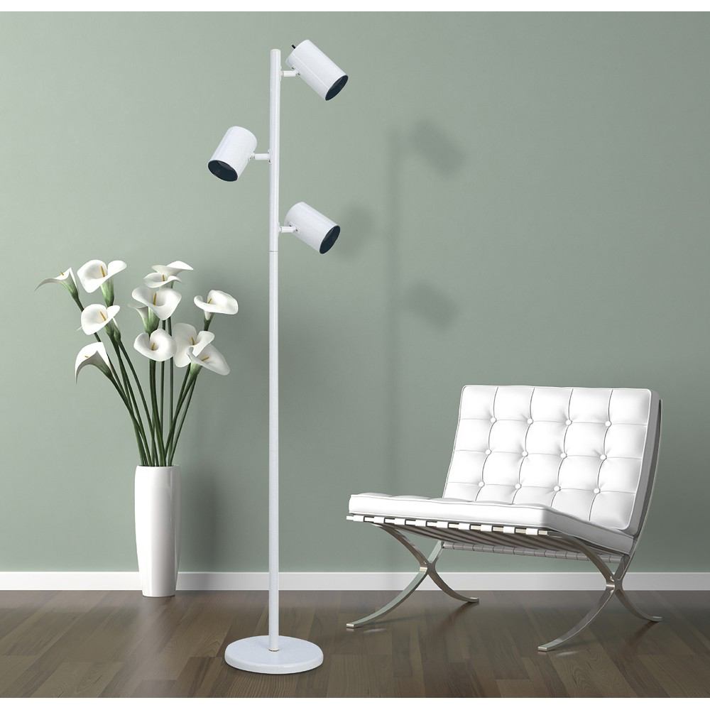Cal Lighting BO-8313-WH 60W X 3 Tree Lamp | Modishstore | Floor Lamps