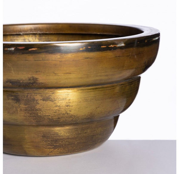 Gold Leaf Design Group Antique Brass Ring Bowl | Bowls | Modishstore-2