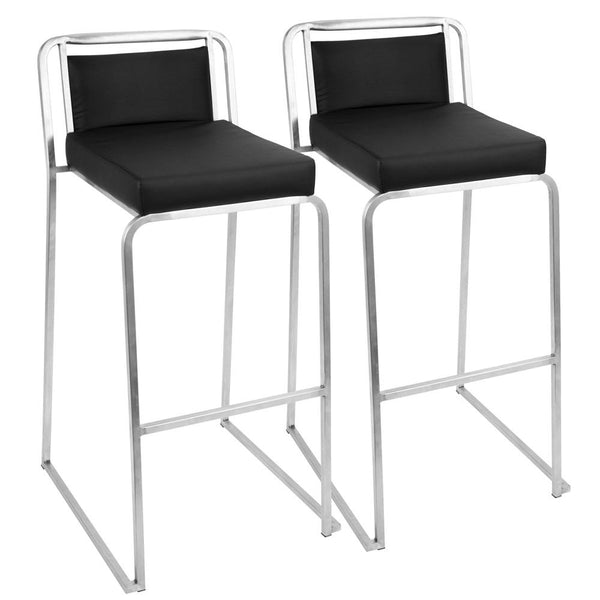 LumiSource Cascade Bar Stool Set of 2 | Modishstore | Bar Stools