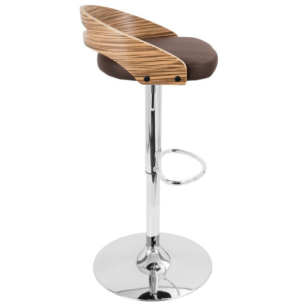 LumiSource Cassis Height Adjustable Barstool with Swivel-14