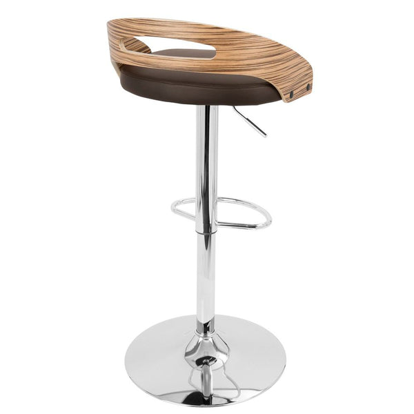 LumiSource Cassis Height Adjustable Barstool with Swivel-8