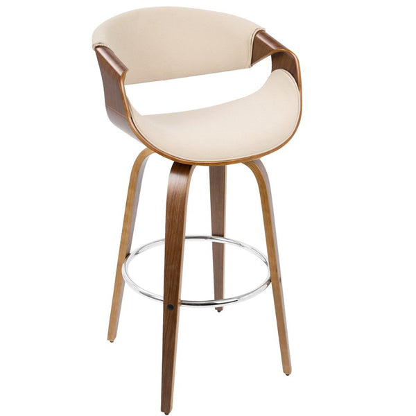 LumiSource Curvini Barstool | Modishstore | Bar Stools