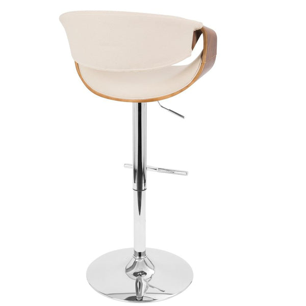 LumiSource Curvo Height Adjustable Barstool with Swivel-6